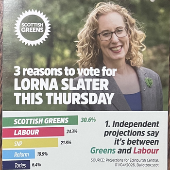Thumbnail of leaflet - Scottish Green Party leaflet