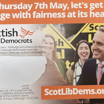 Thumbnail of leaflet - Liberal Democrats leaflet