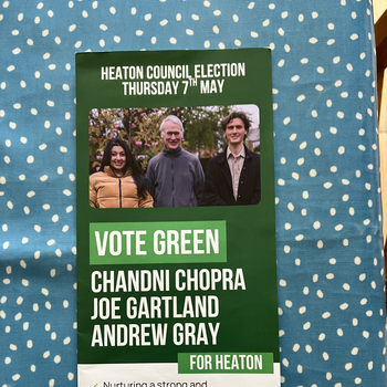 Thumbnail of leaflet - Green Party leaflet