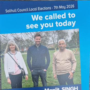 Thumbnail of leaflet - Conservative and Unionist Party leaflet