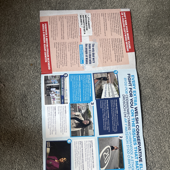 Thumbnail of leaflet - Conservative and Unionist Party leaflet