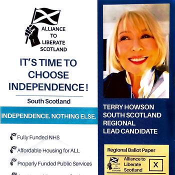 Thumbnail of leaflet - Alliance to Liberate Scotland leaflet