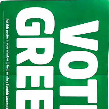 Thumbnail of leaflet - Scottish Green Party leaflet