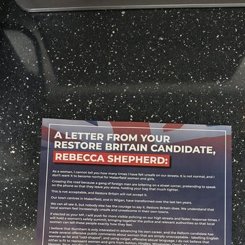 Thumbnail of leaflet - Restore Britain leaflet