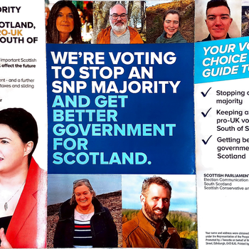 Thumbnail of leaflet - Conservative and Unionist Party leaflet