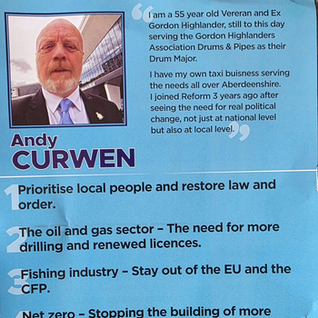 Thumbnail of leaflet - Reform UK leaflet