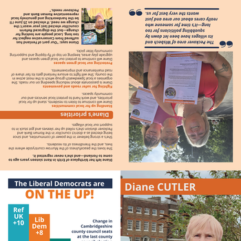 Thumbnail of leaflet - Liberal Democrats leaflet
