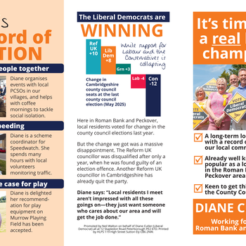 Thumbnail of leaflet - Liberal Democrats leaflet