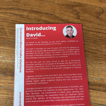 Thumbnail of leaflet - Labour Party leaflet