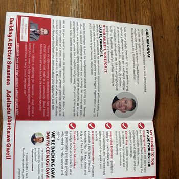 Thumbnail of leaflet - Labour Party leaflet