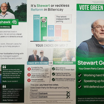 Thumbnail of leaflet - Green Party leaflet