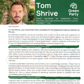 Thumbnail of leaflet - Green Party leaflet