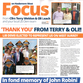 Thumbnail of leaflet - Liberal Democrats leaflet