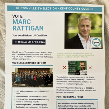 Thumbnail of leaflet - Reform UK leaflet