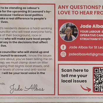 Thumbnail of leaflet - Labour Party leaflet