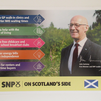 Thumbnail of leaflet - Scottish National Party (SNP) leaflet