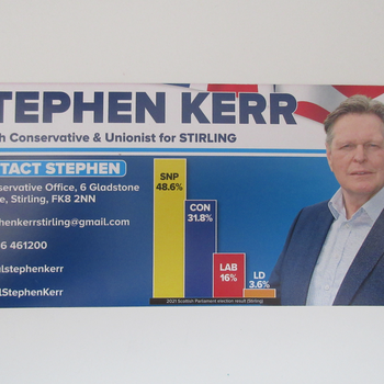 Thumbnail of leaflet - Conservative and Unionist Party leaflet