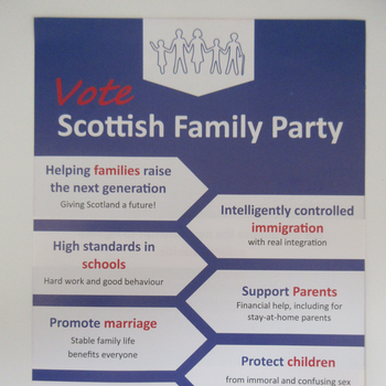 Thumbnail of leaflet - Scottish Family Party leaflet