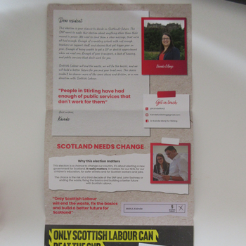 Thumbnail of leaflet - Labour Party leaflet
