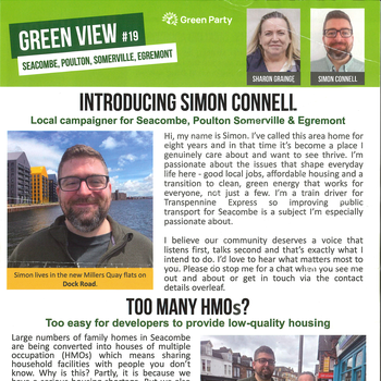 Thumbnail of leaflet - Green Party leaflet