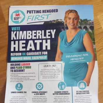 Thumbnail of leaflet - Reform UK leaflet