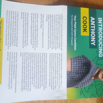 Thumbnail of leaflet - Plaid Cymru - The Party of Wales leaflet