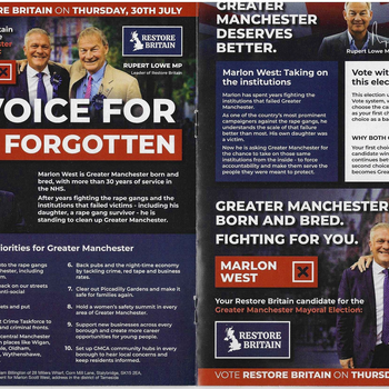 Thumbnail of leaflet - Restore Britain leaflet