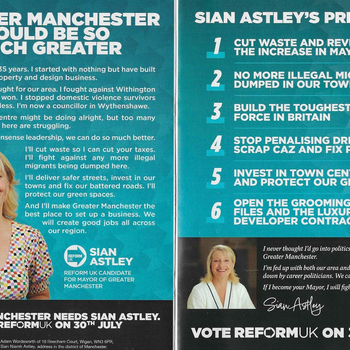 Thumbnail of leaflet - Reform UK leaflet