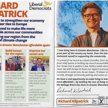 Thumbnail of leaflet - Labour and Co-operative Party leaflet