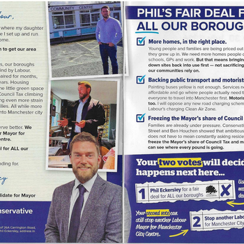Thumbnail of leaflet - Conservative and Unionist Party leaflet