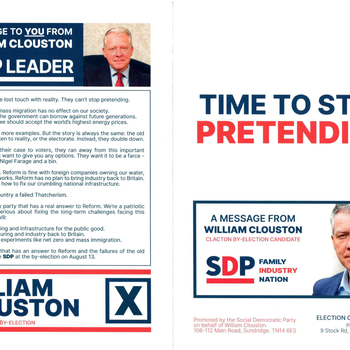 Thumbnail of leaflet - Social Democratic Party leaflet