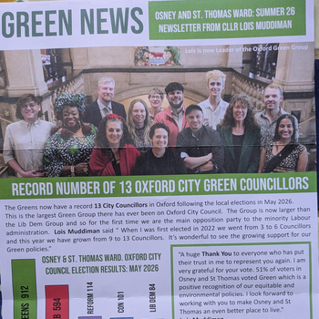 Thumbnail of leaflet - Green Party leaflet
