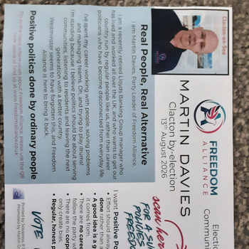 Thumbnail of leaflet - Freedom Alliance leaflet