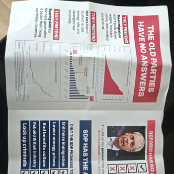 Thumbnail of leaflet - Social Democratic Party leaflet
