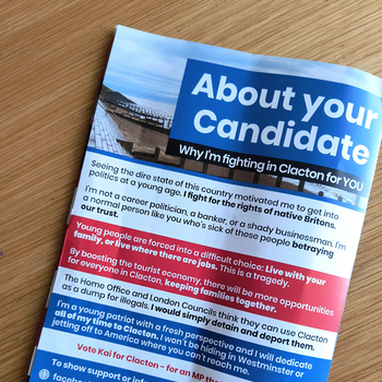 Thumbnail of leaflet - British Democratic Party leaflet