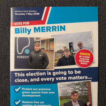 Thumbnail of leaflet - Conservative and Unionist Party leaflet