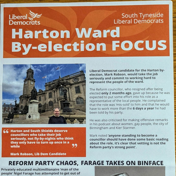 Thumbnail of leaflet - Liberal Democrats leaflet