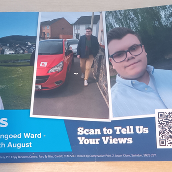 Thumbnail of leaflet - Conservative and Unionist Party leaflet