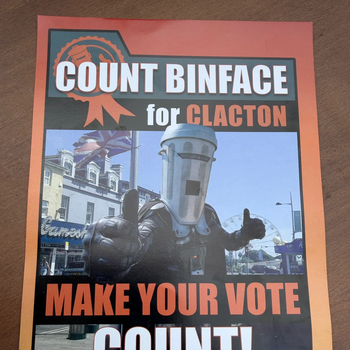 Thumbnail of leaflet - Count Binface Party leaflet