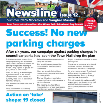 Thumbnail of leaflet - Conservative and Unionist Party leaflet