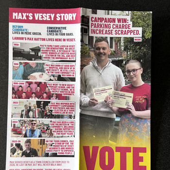 Thumbnail of leaflet - Labour Party leaflet