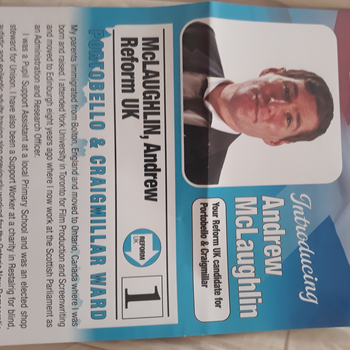 Thumbnail of leaflet - Reform UK leaflet