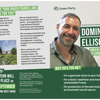 Thumbnail of leaflet - Green Party leaflet