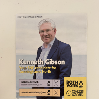 Thumbnail of leaflet - Scottish National Party (SNP) leaflet
