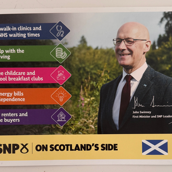 Thumbnail of leaflet - Scottish National Party (SNP) leaflet