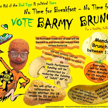 Thumbnail of leaflet - The Official Monster Raving Loony Party leaflet