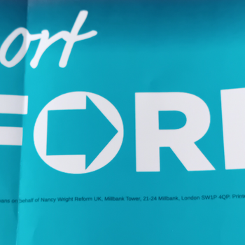 Thumbnail of leaflet - Reform UK leaflet