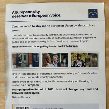 Thumbnail of leaflet - Rejoin EU leaflet