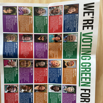 Thumbnail of leaflet - Green Party leaflet