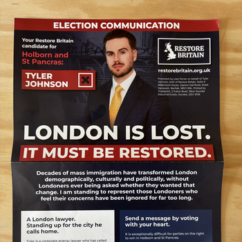 Thumbnail of leaflet - Restore Britain leaflet